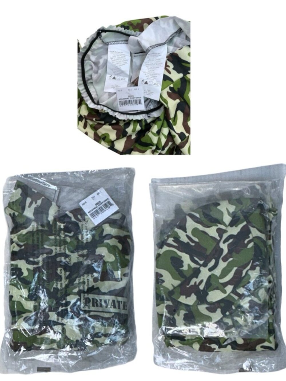 Army Costume Military Camouflage  3 piece Complete Set Children Small 6/7 - Picture 7 of 16